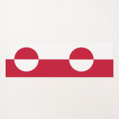 Patriottische yogamatten met vlag van Groenland Yogamat (Voorkant (horizontaal))