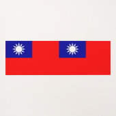 Patriottische yogamatten met vlag van Turkije Yogamat (Achterkant (horizontaal))