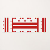 Patriottische yogamatten met vlag van Washington D Yogamat (Achterkant (horizontaal))