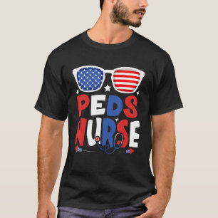 patriottische zaden op 4 juli Amerikaans schouderg T-shirt