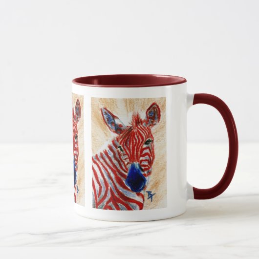 Patriottische Zebra Mok (Rechts)
