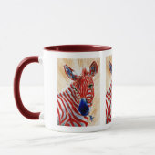 Patriottische Zebra Mok (Links)