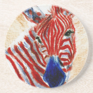 Patriottische Zebra Onderzetters