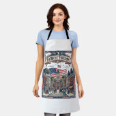 Patriottische Zeepmaker Schort (Gedragen)