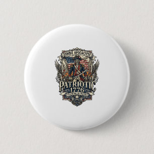 Patriottische Zombie Patriottische Generaal Zombie Ronde Button 5,7 Cm