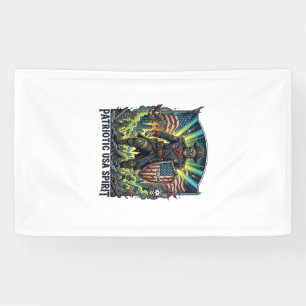 Patriottische Zombie Patriottische Generaal Zombie Spandoek