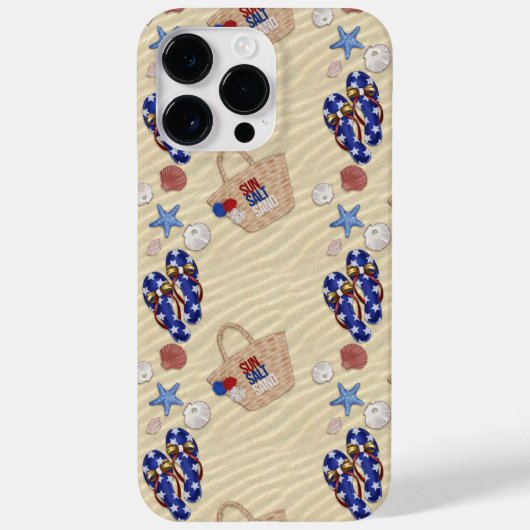PATRIOTTISCHE ZOMERSE TEENSLIPPERS ZONNEBRIL Case-Mate iPhone CASE (Achterkant)