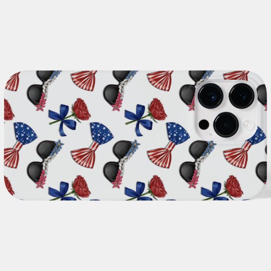 PATRIOTTISCHE ZONNEBRIL ROZEN BOOG STROPDASSEN Case-Mate iPhone CASE (Achterkant (horizontaal))