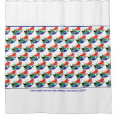 Patriottische ZUID-AFRIKA vlag  scripts Douchegordijn (Voorkant)