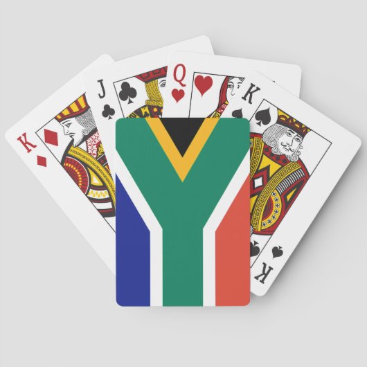 Patriottische Zuid-Afrikaanse vlag Bokke Pokerkaarten (Achterkant)