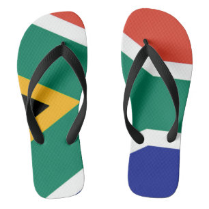 Patriottische Zuid-Afrikaanse vlag Bokke Teenslippers