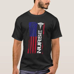 Patriottische zuster 4 juli Amerikaanse vlag is af T-shirt