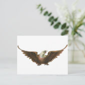  patriottisme American Bald Eagle Bird Flying Briefkaart (Staand voorkant)