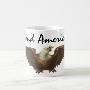 patriottisme American Bald Eagle Bird Flying Koffiemok