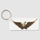  patriottisme American Bald Eagle Bird Flying Sleutelhanger (Achterkant)