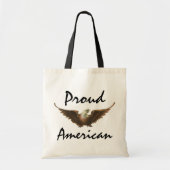 patriottisme American Bald Eagle Bird Flying Tote Bag (Voorkant)