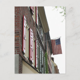 Patriottisme koloniale stijl briefkaart