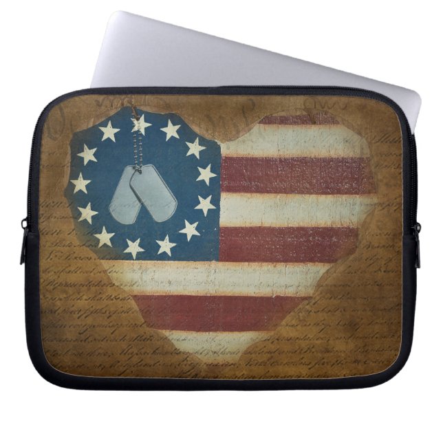 Patriottisme Laptop Sleeve (Voorkant)