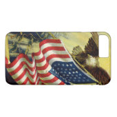  patriottisme, patriottische Eagle American Flag Case-Mate iPhone Case (Achterkant (Horizontaal))