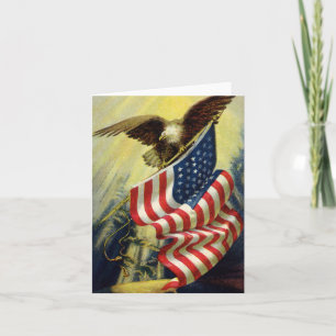  patriottisme, patriottische Eagle American Flag Kaart