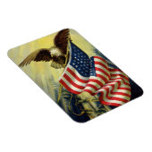 patriottisme, patriottische Eagle American Flag Magneet (Rechterzijde)