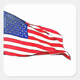 Patriottisme Vierkante Sticker