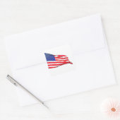 Patriottisme Vierkante Sticker (Envelop)