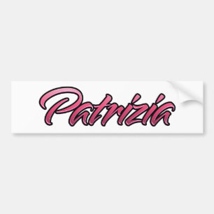 Patrizia-roze Aufkleber-Sticker Bumpersticker