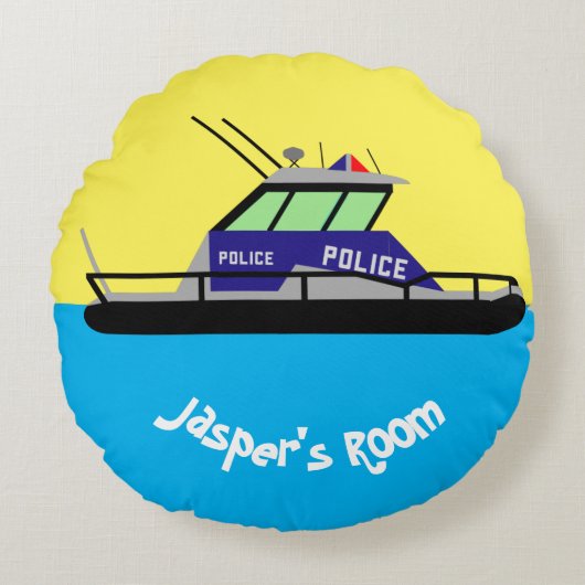 Patrol Boat Rond Kussen (Voorkant)