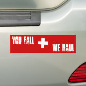 Patrol - "U Herfst, wij trek" Bumpersticker (Op auto)