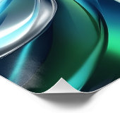 Patrón abstracto de ondas de Agua Perfect Poster (Hoek)