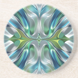 Patrón abstracto de ondas de Agua Zandsteen Onderzetter