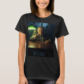 Patron avec texte femmes noir T-shirt (Devant)