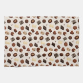 Patrón de caramelos de chocolate theedoek (Horizontaal)
