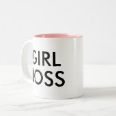 Patron de fille | Drôle Humour Slogan Mug (Devant gauche)