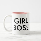 Patron de fille | Drôle Humour Slogan Mug (Gauche)