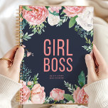 Patron de fille | Marine Et Flore Rose Personnalis<br><div class="desc">Améliorez votre planification grâce à cette "Girl Boss" marine et à ce planificateur floral rose personnalisé. Conçu pour les femmes qui assument leurs fonctions de leadership, ce planificateur combine des oeuvres florales et des fonctionnalités pratiques. L'élégante palette de couleurs marine et rose apporte une touche de sophistication à votre organisation...</div>