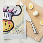 Patron de la cuisine et serviette de cuisine drôle (Quart Plié)