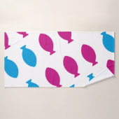 Patrón de peces de colores (Serviette de bain)