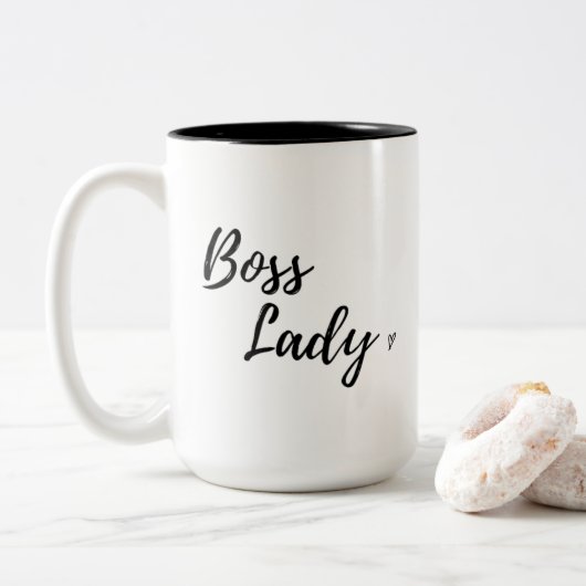 Patron Lady Cute Mug (Avec donut)