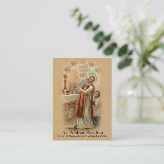 Patron saint de la carte | St Andrew Avellino pour (Debout devant)