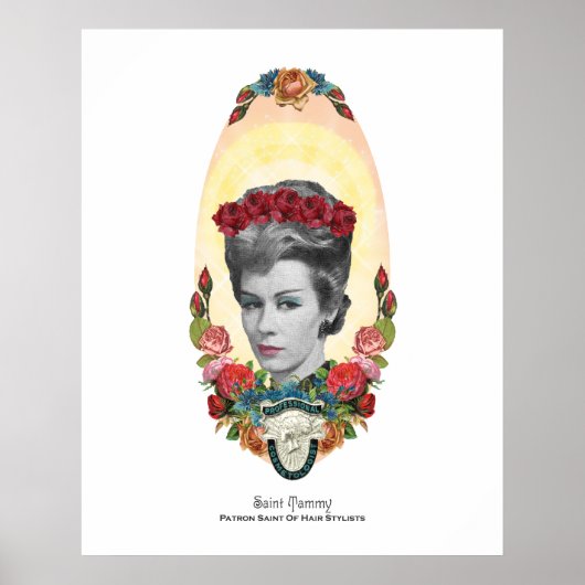 Patron Saint of Hair Stylists 24x30 Print (Voorkant)