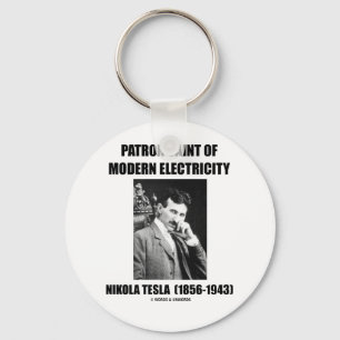 Patron Saint of Modern Electricity (Nikola Tesla) Sleutelhanger