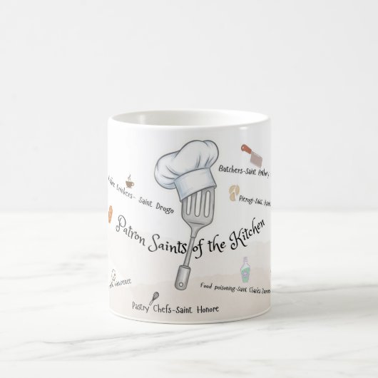 Patron Saints of the Kitchen, Catholic Mug (Centre)