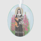 Patron St. van Katten Rear Uitzicht Mirror Memoria Ornament (voorkant)