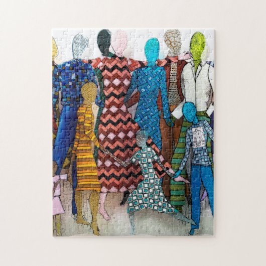 Patronen dansen barefoot legpuzzel (Verticaal)