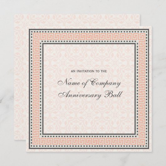 Patronen en grenzen 1 Bedrijfsklare Jubileum Kaart (Voorkant / Achterkant)