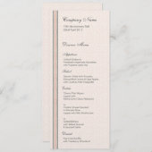 Patronen en grenzen 1 menu Dinner (Voorkant / Achterkant)