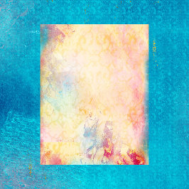 Patronen en verf Gold Swirls Scrapbook Paper