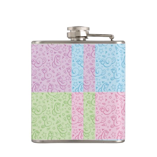 patronen met slangen heupfles (Achterkant)